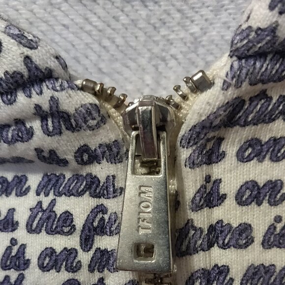 The Future Is On Mars Full Zip Sweatshirt Hoodie Hard To Find SIZE XL - Picture 5 of 8